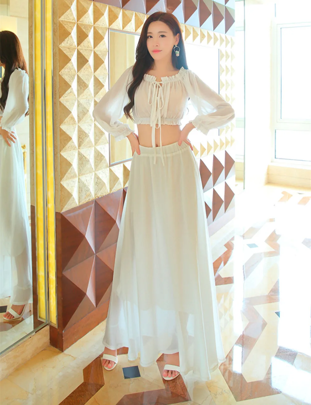 2016 шифон беременным фотографии фантазии реквизит платье слэш образным вырезом