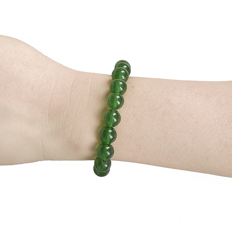 Натуральный 10 мм глубокий зеленый Малайзия Джаспер бусины ручной работы diy