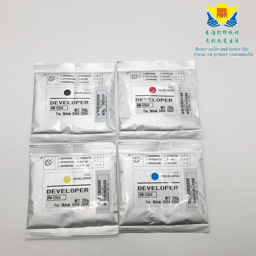 JIANYINGCHEN Compatible color Developer powder for Konicas Minolta Bizhub C454 C554 laser printer supplies 250g per bag | Компьютеры и