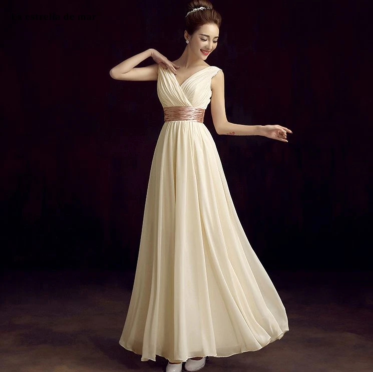 Robe demoiselle d'honneur Горячие sexy шифон с v-образным вырезом Королевский синий цвет Шампанское Фиолетовый Синий Кот Красные нарядные платья под$35