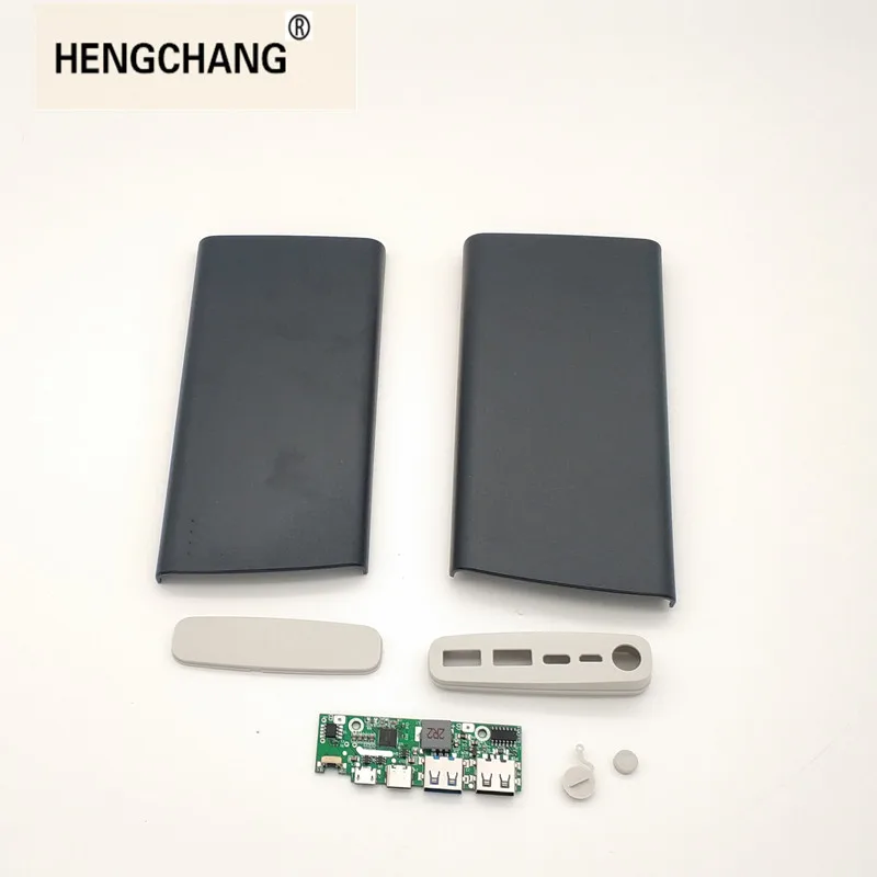 Черный Быстрая зарядка 3,0 Мощность полимер банка чехол PD3.0 QC3.0 Батарея быстро Зарядное устройство в форме раковины 18650 QC3.0 Мощность банк 5В 9В 12В, DIY kit - Цвет: Черный