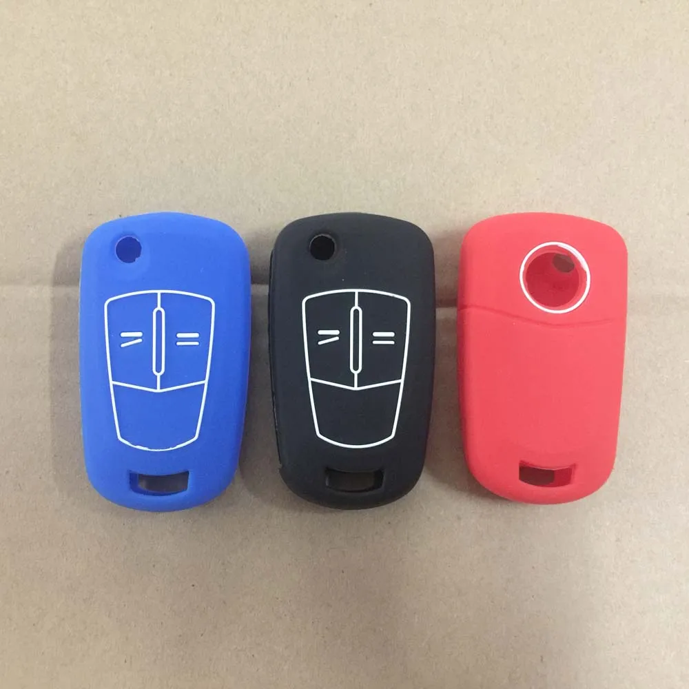 100 шт. 11 цветов силиконовый чехол для автомобильных ключей Vauxhall Opel Astra H Corsa D Vectra C