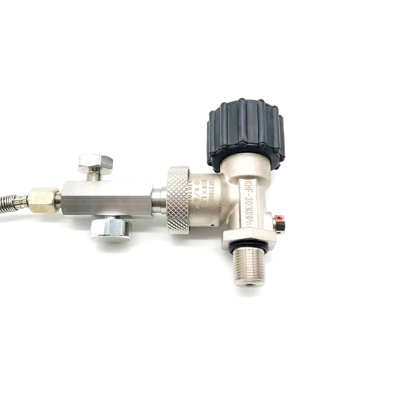 PCP Airfoce АЗС DIN300BAR G5/8 Женский M18 мужской с воздушным клапан 30Mpa/psi 4500ding851802