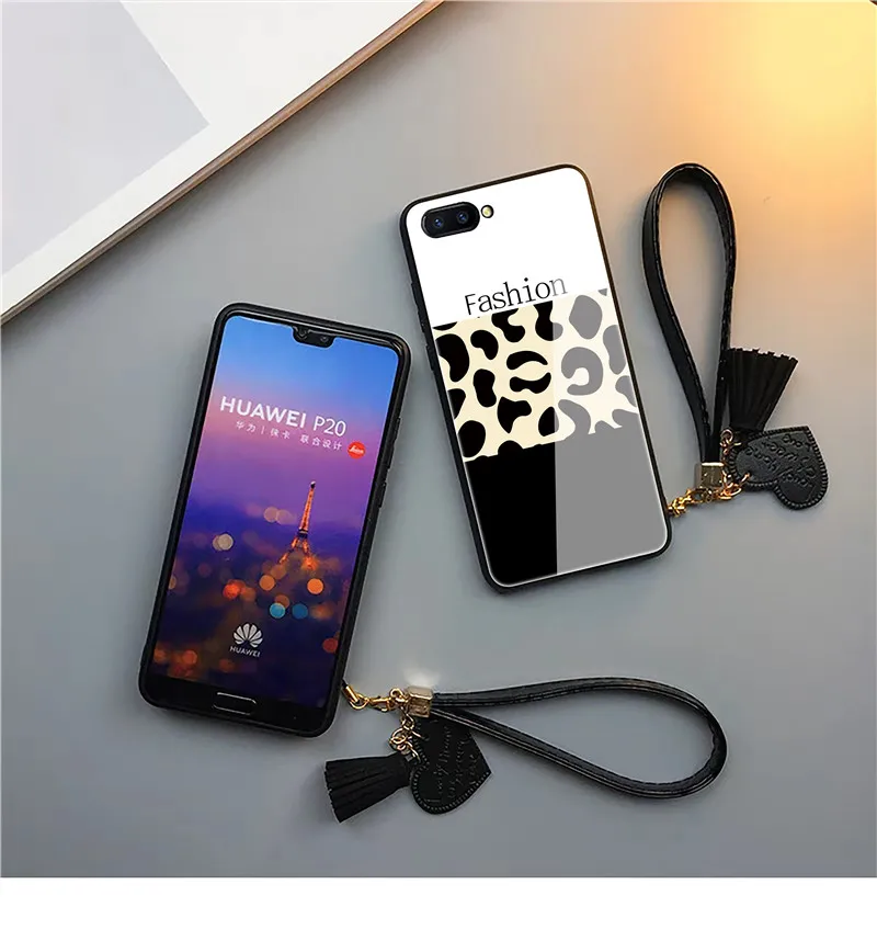Чехлы для телефонов из закаленного стекла Huawei Mate 20 Pro чехол с леопардовым принтом