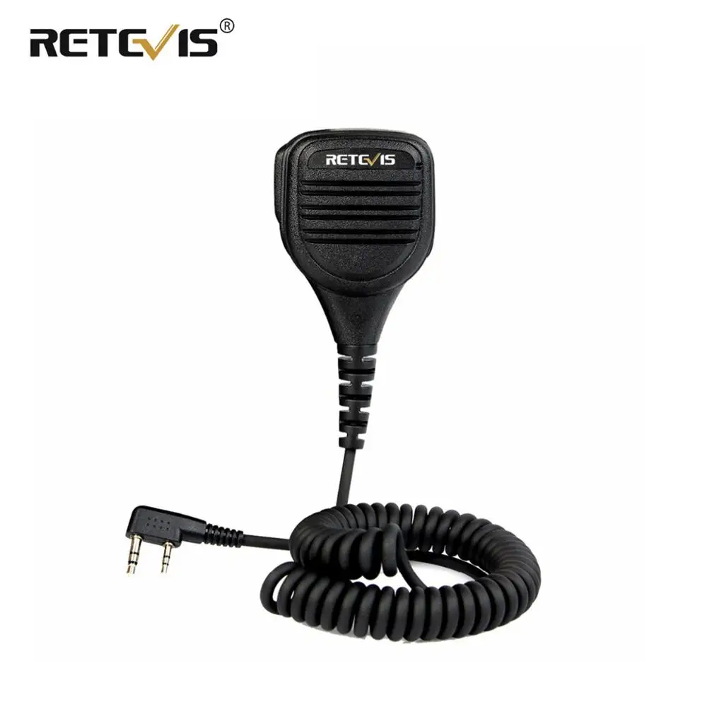 Шумоподавляющий микрофон Retevis с динамиком и аудиоразъемом 3,5 мм PTT для Kenwood RT5R H777 для рации Baofeng UV5R UV82