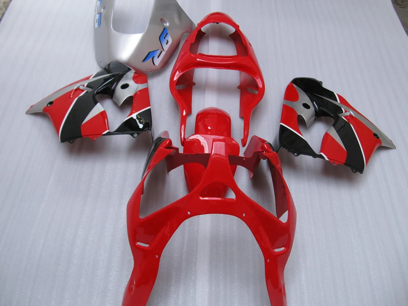 

Free customize fairing kit for Kawasaki ninja ZX9R 2000 2001 red silver bodywork fairings set ZX9 R 00 01 OT14