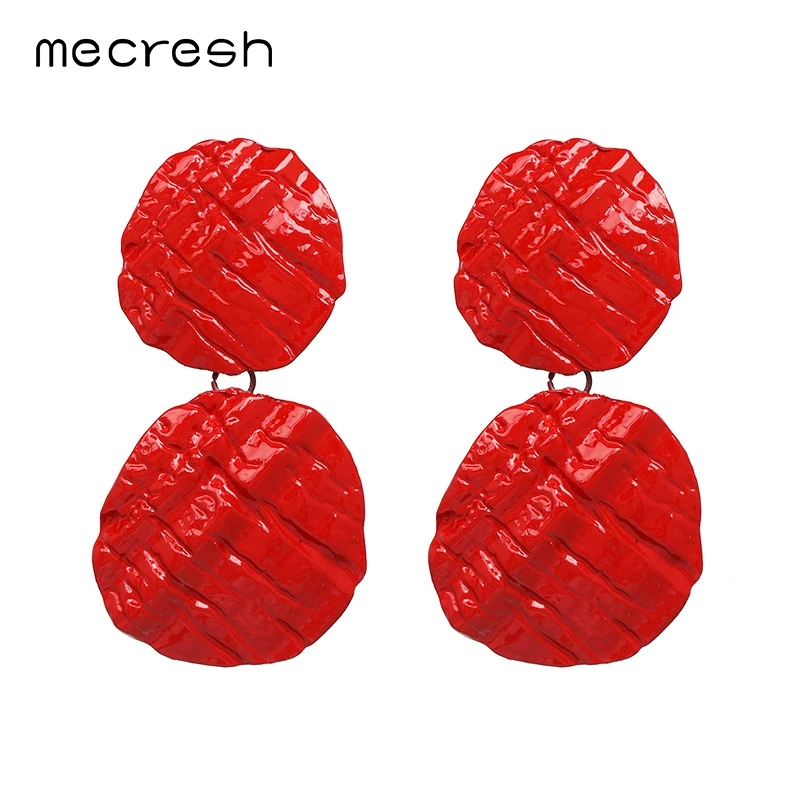 Mecresh 6 Colors Indian Vintage Big Drop Earrings Christmas Party Prom Jewelry Bohemian Long Dangle for Women MEH1190 | Украшения и