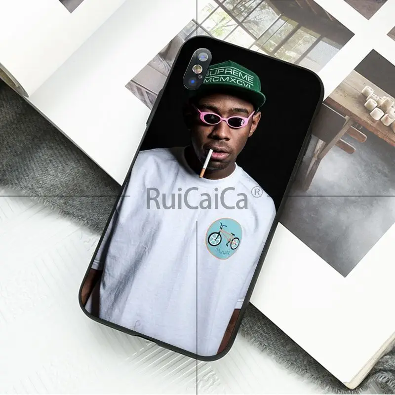Ruicaica tyler the creator RAP мягкий силиконовый черный чехол для телефона iPhone X XS MAX 6 6s 7 7plus 8
