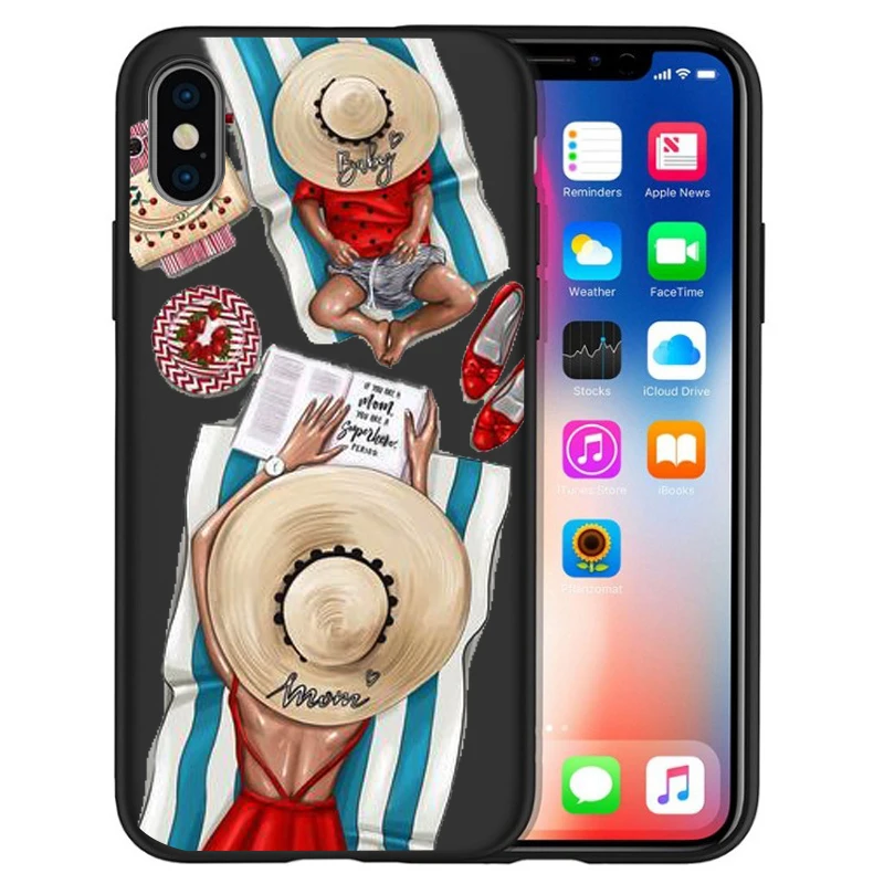 15 Чехол для iPhone X, модный, супер мама, девочка, для Iphone 5, 5S, 6, 6 S, 7, 8 Plus, X, XS, Max, XR, мягкий силиконовый чехол, Etui - Цвет: 15