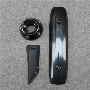 2 Крышка для выхлопной трубы, набор для Yamaha XP500 TMAX500 08-11 TMAX530 2012 - Цвет: 2