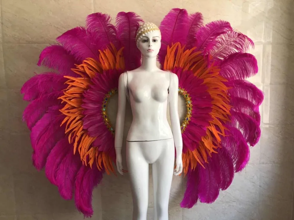 Lo speedtacolo di danza copricamo di piume di accessori di abbigliamento La FESTA La Maschera IL Festival
