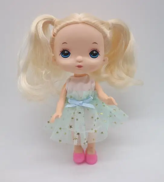 gold doll 2 16 см куклы как HOLA куклы, лицо может DIY Окрашенные 20190514-1 - Цвет: gold doll 2