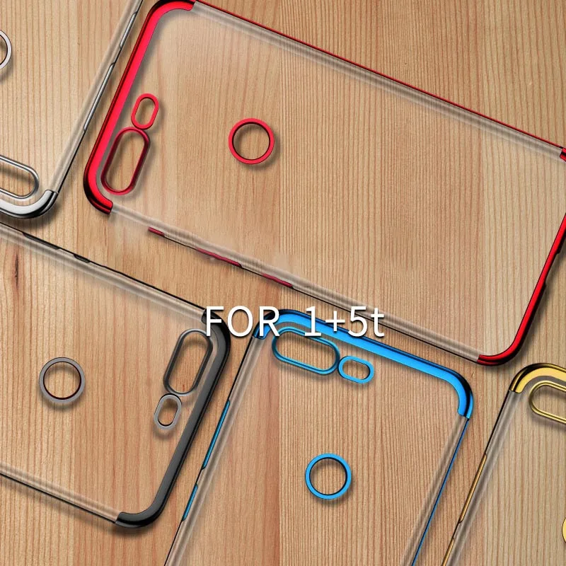 Plating TPU Cases Fashion 3IN1 Design Ultra-thin Soft Case Cover for OnePlus 5 5T iPhone X 7 Plus 8 6 6S |