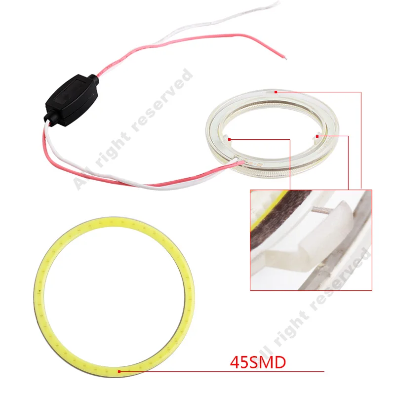 1 пара автомобильные светодиодсветодиодный фары дневного света 60 мм | Автомобили