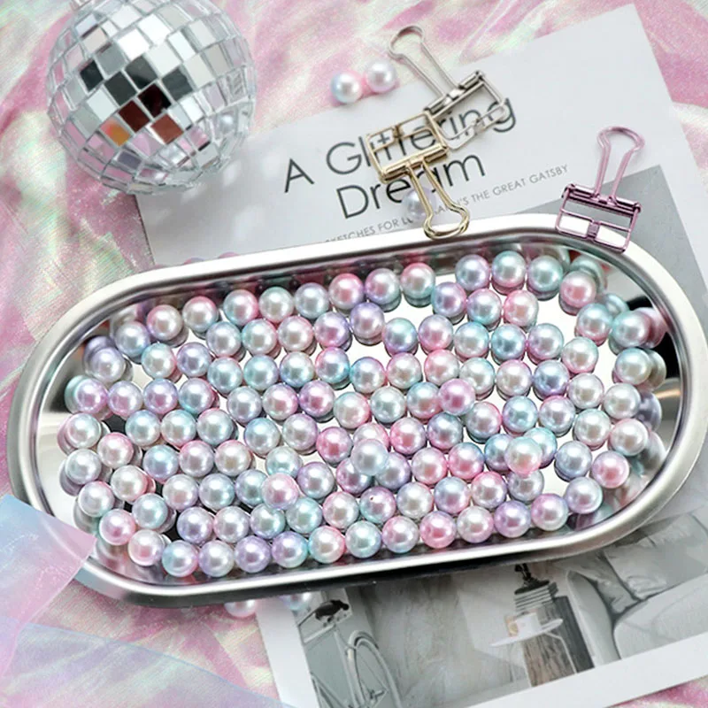 200 шт. круглый жемчуг градиент волшебная Русалка красочная вечеринка сделай сам