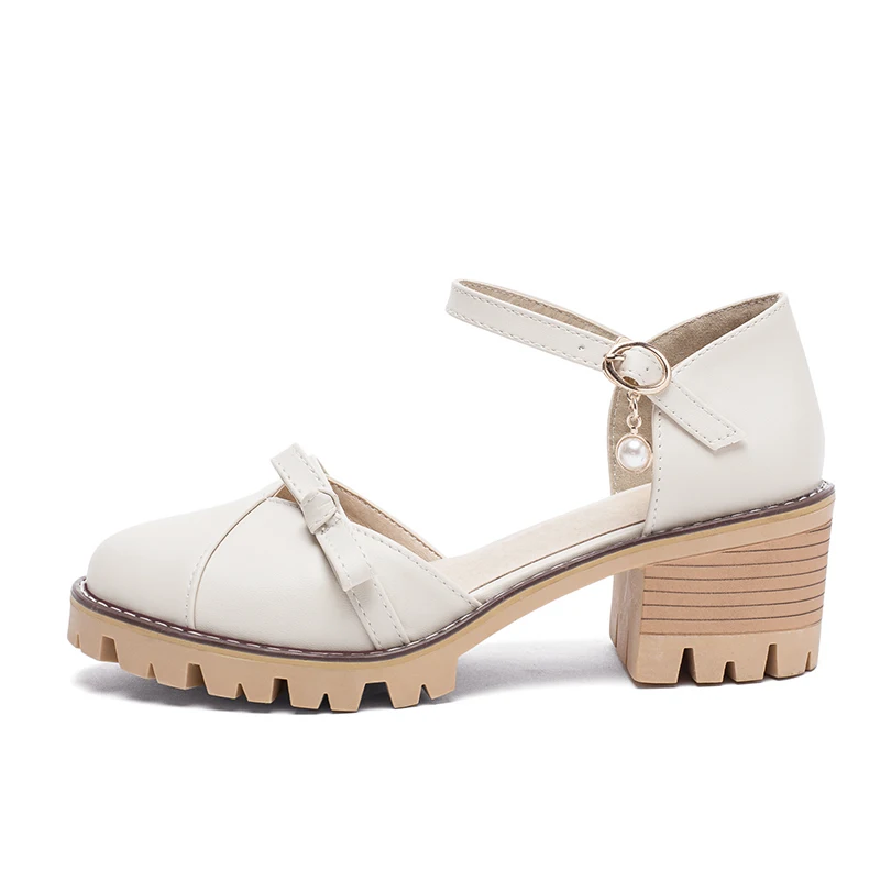 Сандалии JK женские с ремешком на щиколотке летние босоножки платформе красивая