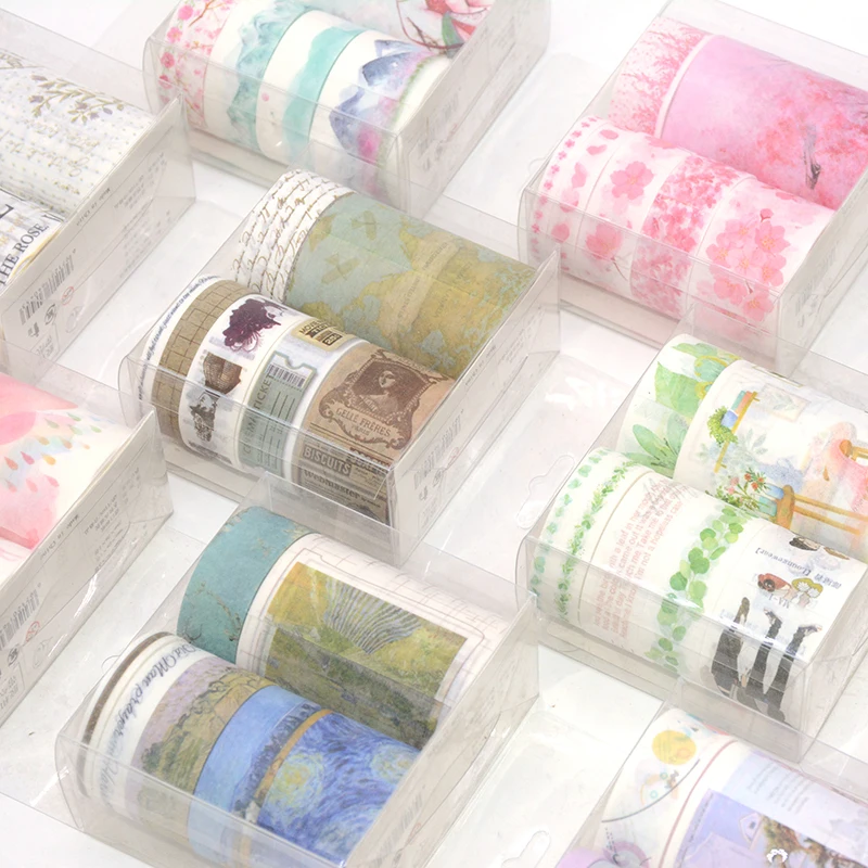 

7 Pc/Set Washi Tape Masking Stickers Scrapbooking Lot Cinta Adhesiva Decorativa Unicorn Travel Ocean Washitape Bant Vintage Thin