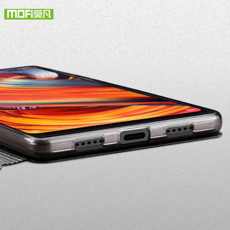 Для Xiaomi Mi Mix 2S Чехол Mix2S Твердый чехол силиконовый Флип кожаный MOFi оригинальный