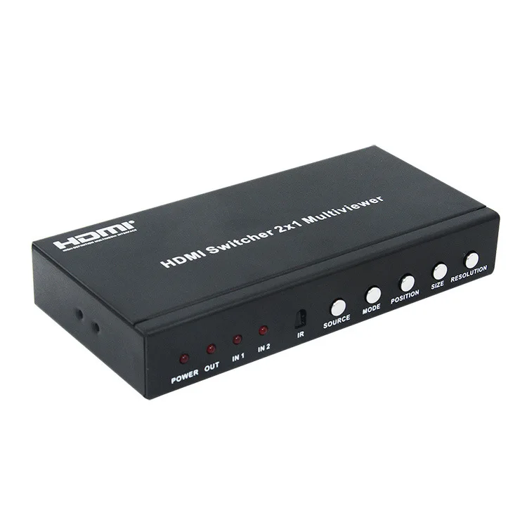 Высокое качество V1.3 2x1 HDMI многофункциональная коробка 1080P 2 в 1 выход