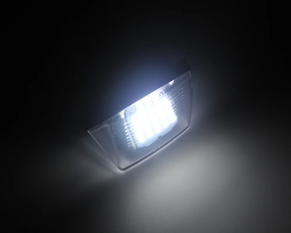 1 пара 18LED Автомобильные светодиодные лампы номерного знака для Peugeot 206/207/406/407 Citroen