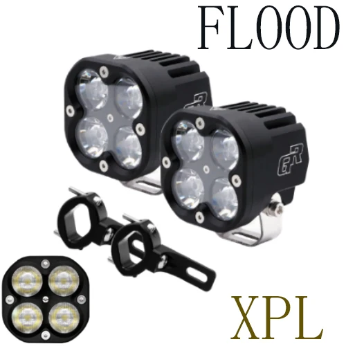 F GOLDRUNWAY X4 moto rcycle фара XPL 40 Вт 4200lm светодиодный суперъяркий мотоциклетный прожектор/прожектор мото вспомогательная регулируемая головка l - Цвет: F