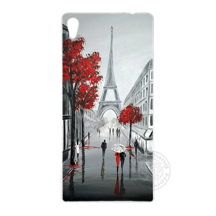 HAMEINUO Eiffel Tower Paris Cover phone Case for sony xperia z2 z3 z4 z5 mini plus aqua M4 M5 E4 E5 C4 C5 | Мобильные телефоны и