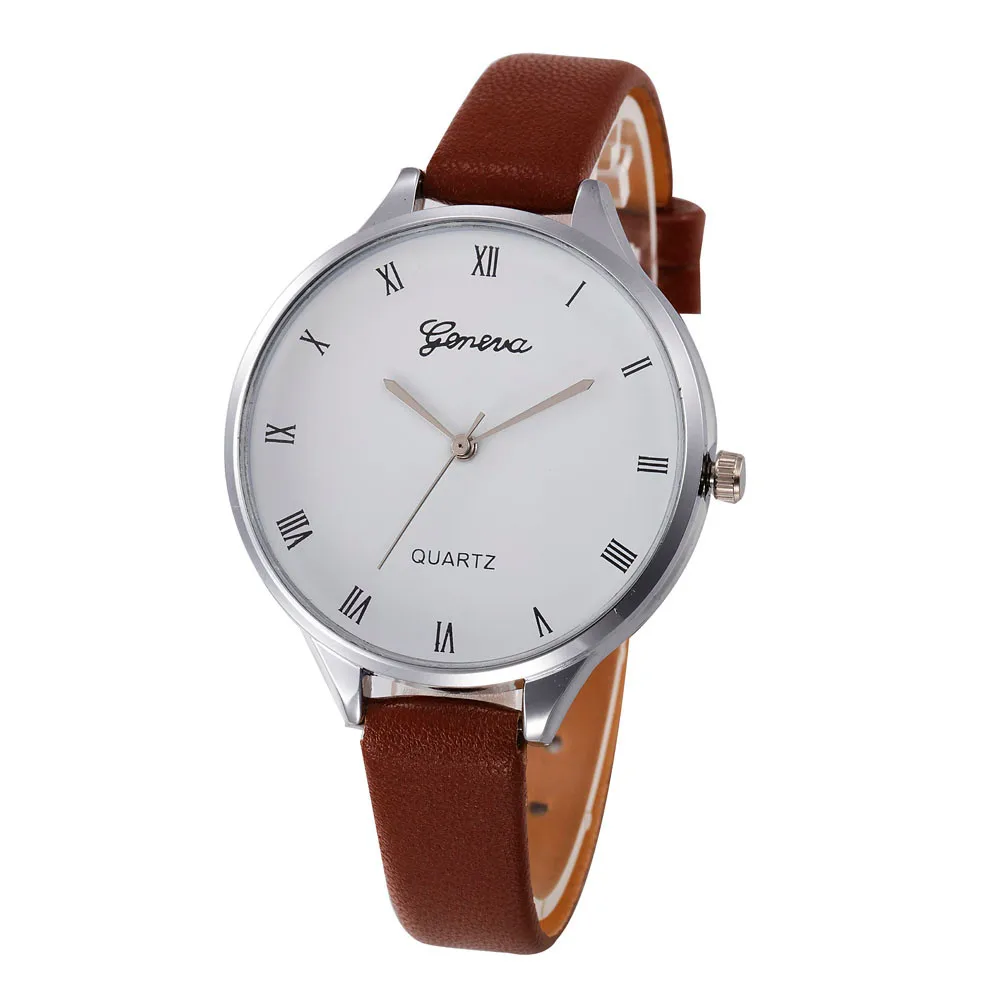 

Women Casual Checkers Faux Leather Straps Quartz Analog Wrist Watch reloj para mujeres montre pour les femmes Dameshorloge A50