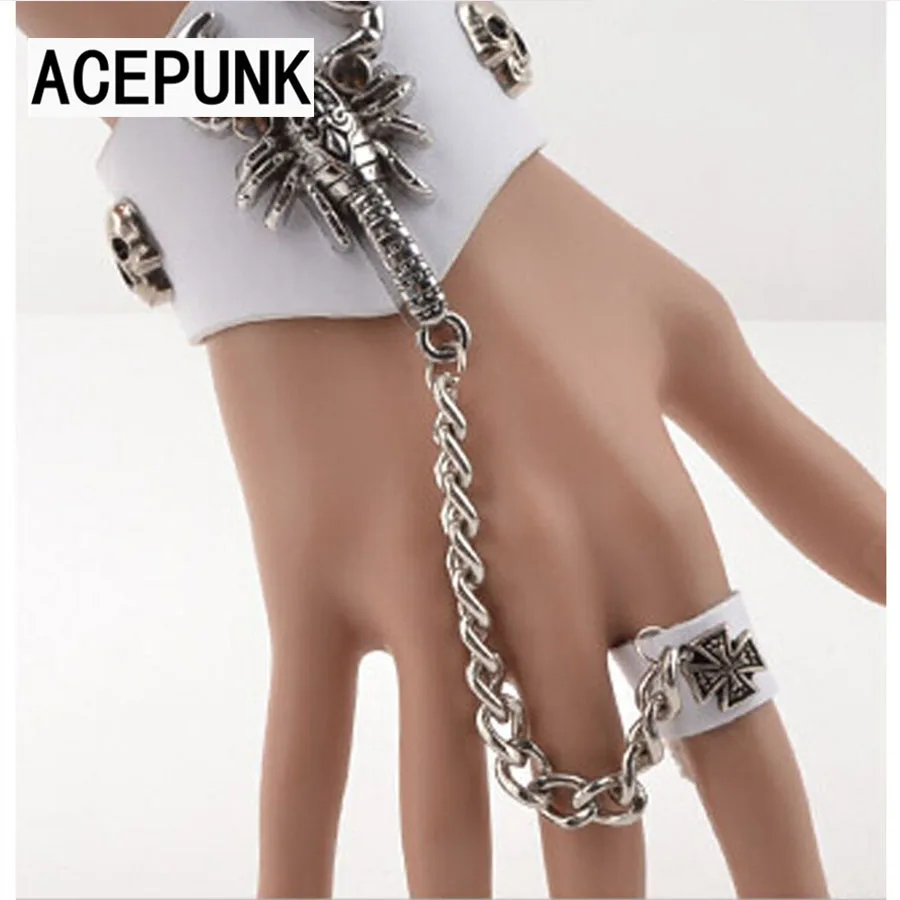 2019 новый модный крутой мужской браслет Скорпион панк перчатки Набор Косплей