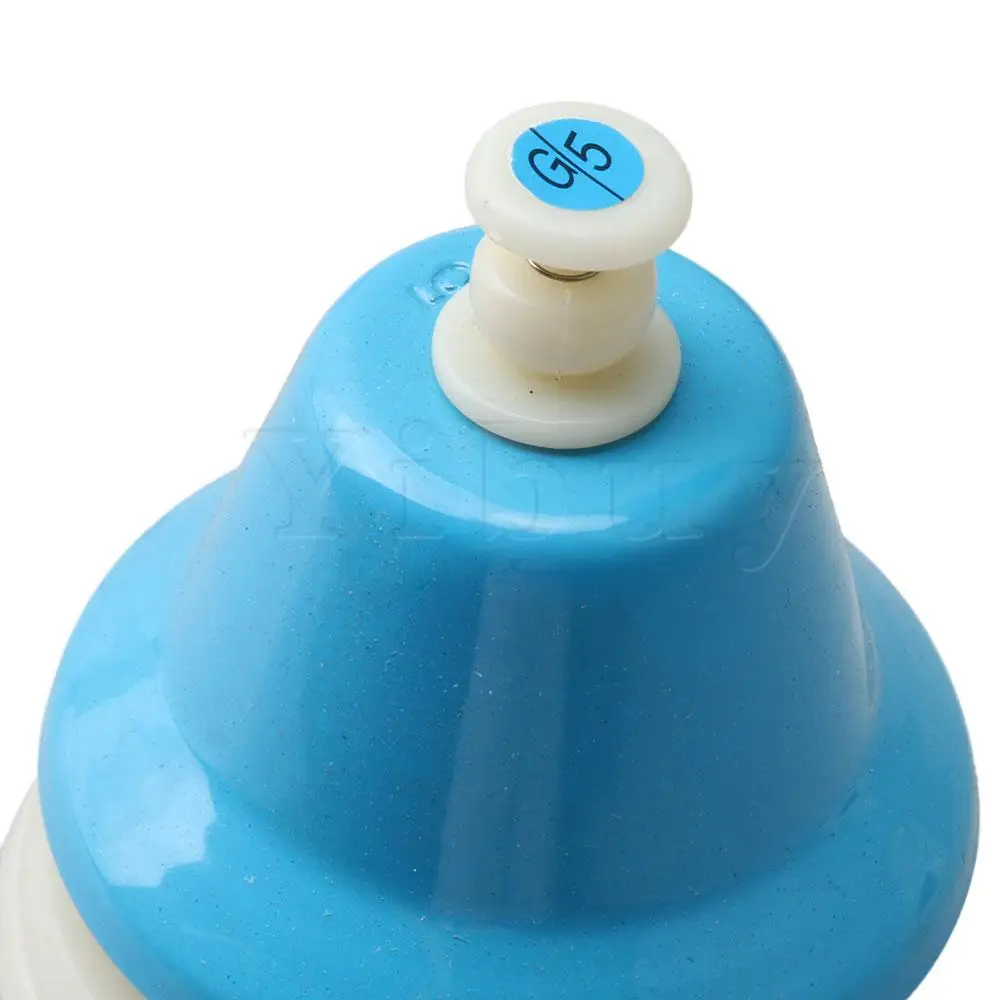 Yibuy 8-Notes Chromatic Middle C- High C Hand Bell Set Diatonic Multicolor