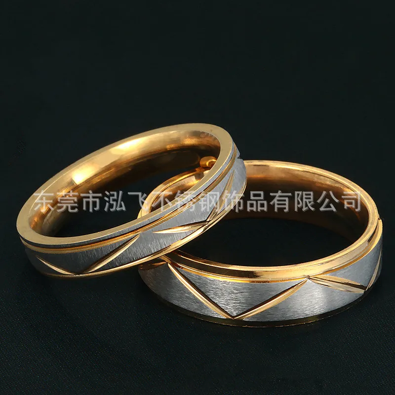 Бесплатная доставка любители кольцо Золото/Серебро/Роза Из Нержавеющей стали