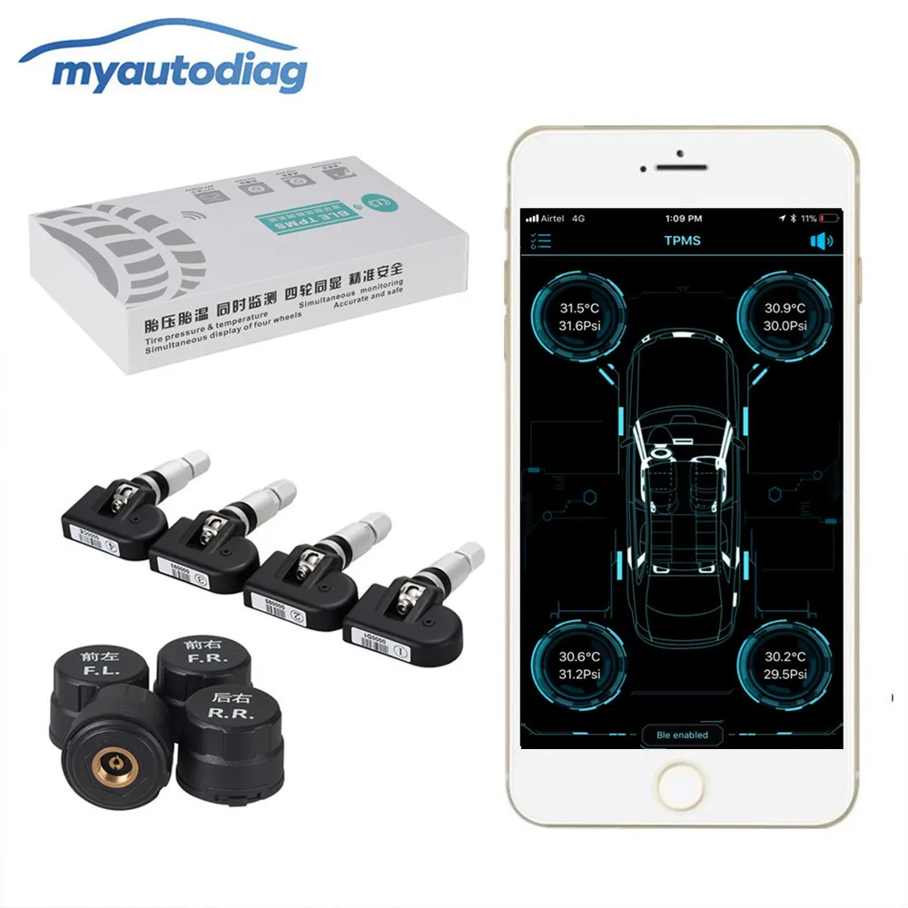 Беспроводная система мониторинга состояния шин через Bluetooth автомобильные шины