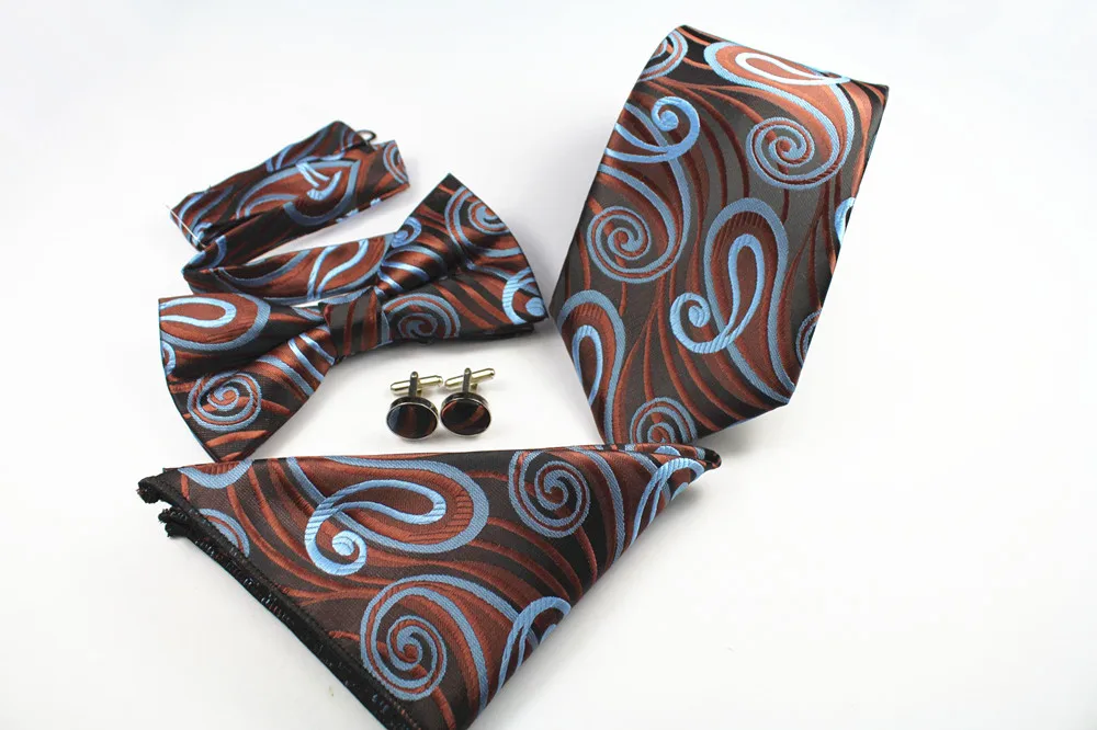 Новый комплект GUSLESON с галстуком в клетку пейсли рисунком мужской жаккардовый