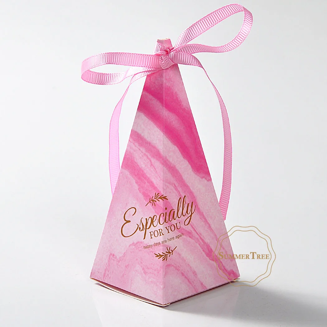 50 шт. креативная коробка для конфет свадебные сувениры малышей треугольная