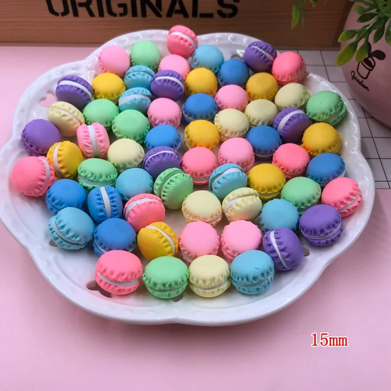 mix color Горячая милый кавайный красочный глиняный Макарон для рукоделия, украшения для телефона, скрапбукинг, сделай сам - Цвет: mix color