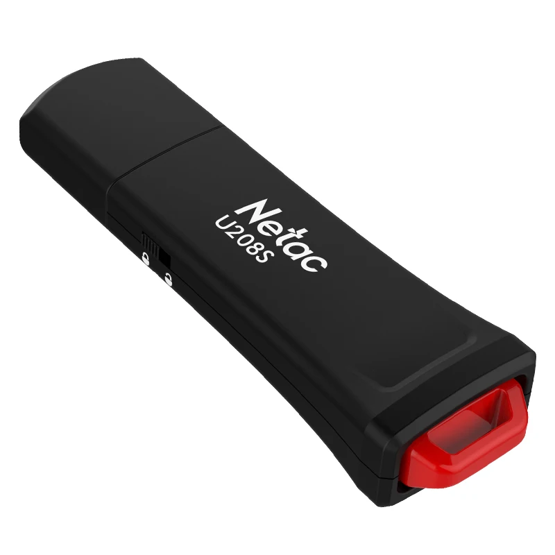Netac USB 2,0 защищенный от записи 8 ГБ 16 ГБ 32 ГБ USB флеш-накопитель 2,0 Флешка USB флешка U208S U диск зашифрованная память