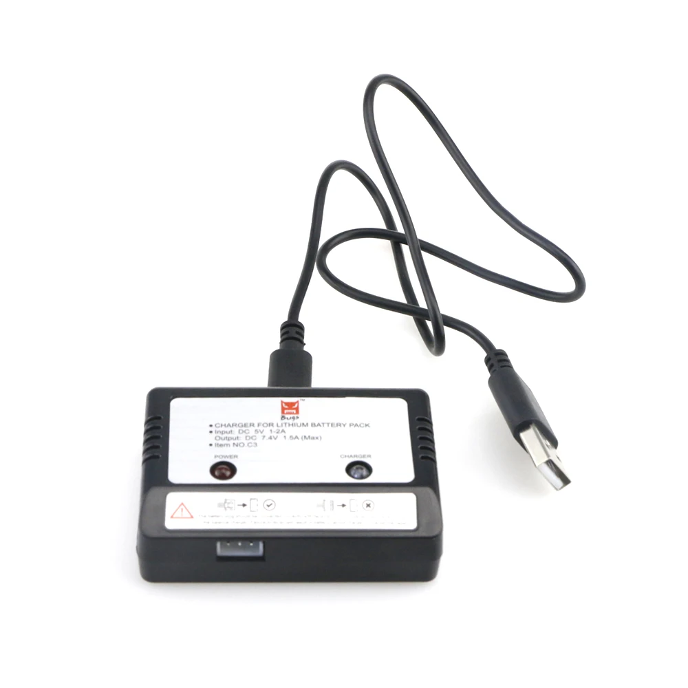 Зарядное устройство USB для MJX Bugs B2W B2C B6 B8 RC Дрон Квадрокоптер батарея