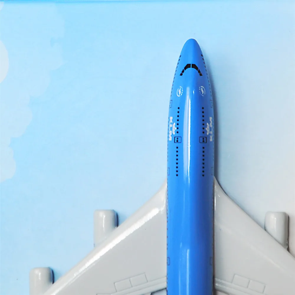 Модель самолета KLM Boeing 747 16 см металлические модели для детей подарок на день