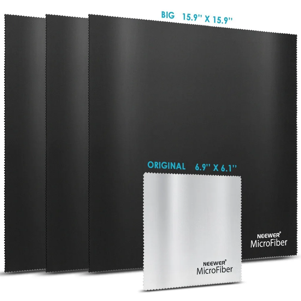 Neewer 4 шт. салфетка из мягкой микрофибры для очистки объектива камеры/светодиодный