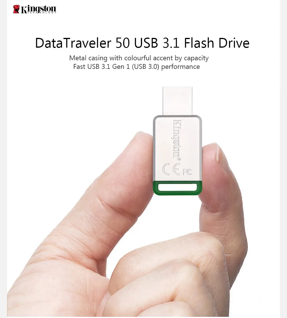 Kingston флеш-накопитель USB 3,0 16 Гб оперативной памяти, 32 Гб встроенной памяти, 64 ГБ 128 ГБ USB 3,1 умственную флэш-накопитель Trans 110 МБ/с. читать 8 Гб карта памяти