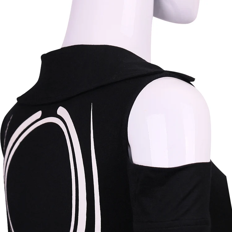CostumeBuy Tron: Legacy Quorra костюмы для косплея для взрослых женская черная рубашка с длинным рукавом Хэллоуин Карнавальный Костюм