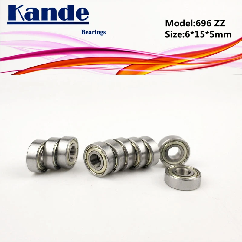 Подшипники Kande 696ZZ 10 шт. Φ 696 2Z ABEC 1 ZZ миниатюрный шарикоподшипник с глубоким