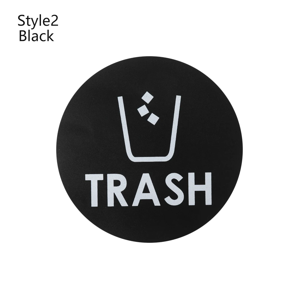Style 2 Black 1/4 шт. Горячее предложение многоразового использования и мусор Стикеры символ организовать мусора Кухня мусорные контейнеры стены Стикеры домашний декор - Цвет: Style 2 Black