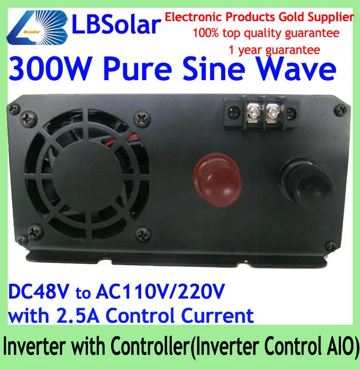 Фото LBSolar 300W Pure Sine Wave Inverter with Controller DC 48V to AC 110V or 220V Control AIO 2.5A Current CE RoHS Обустройство дома LBSolar 300W Pure Sine Wave Inverter with Controller DC 48V to AC 110V or 220V Control AIO 2.5A Current CE RoHS Обустройство дома