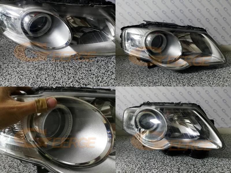 Для Volkswagen VW Passat B6 Magotan галогенная фара 2006-2010 отличное Ультра яркое освещение smd комплект светодиодов «глаза ангела» DRL