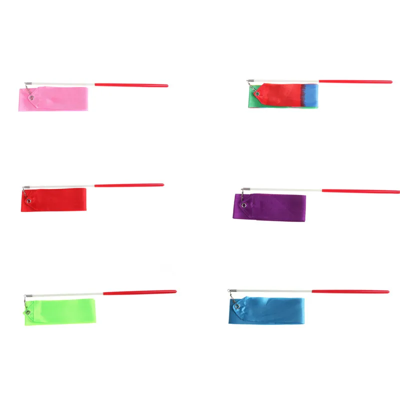 

2m Gym Dance Ribbon Gymnastics Art Ballet Streamer Twirling Rod Outdoor Sport