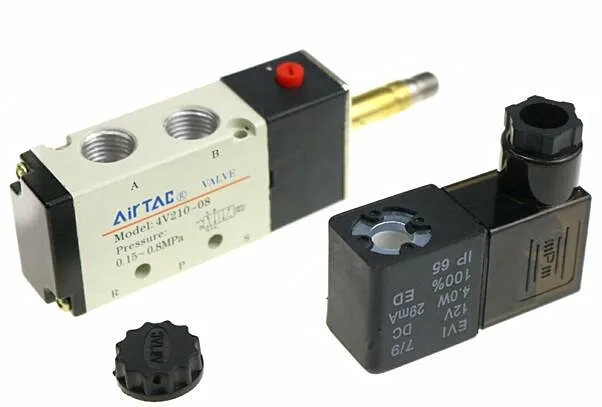 1/4 &quot2 Позиция 5 Порты и разъёмы AirTAC воздуха Электромагнитные клапаны 4V210 08