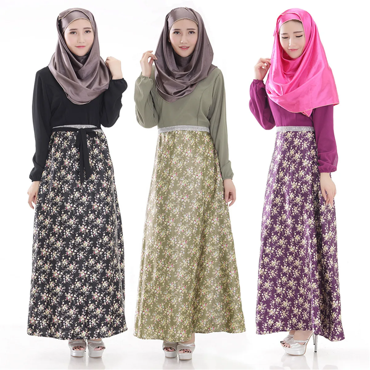 Женское платье abaya Дубай марокканское турецкое Бандажное мусульманское