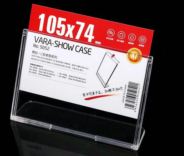 105*74 мм прозрачная L образная настольная карта для отеля офиса торгового центра