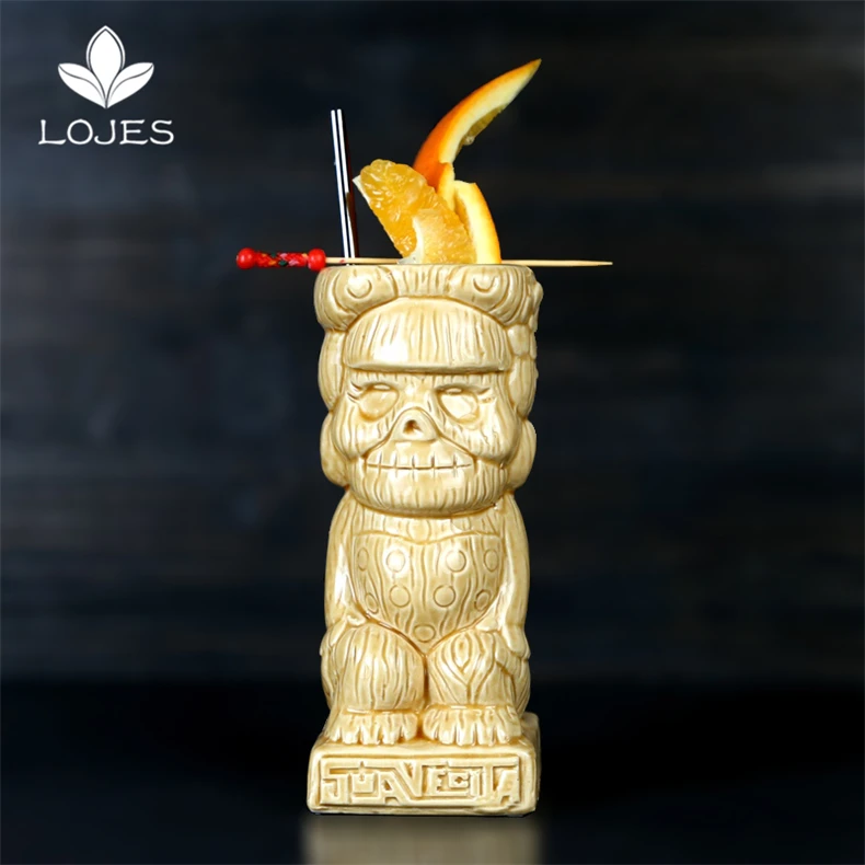 Hawaii Tiki кружки, Коктейльная чашка, пивная кружка для напитков, кружка для вина, керамическая кружка Suavecita Tiki, Кружка 380 мл