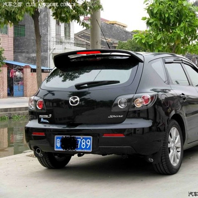Высокое качество ABS Спойлер для Mazda 3 M3 хэтчбек 2006 до 2013 заднее крыло